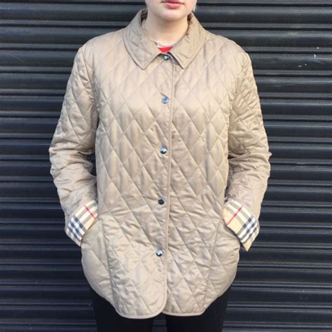 cream burberry jacket|Burberry jacket used.